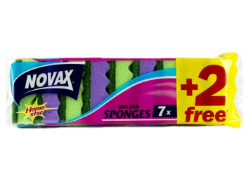 Набір губок кухонних "Novax" Home Star 8x5x3см 7шт+2шт Бонус!