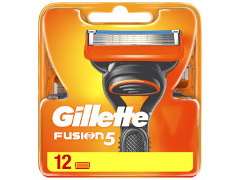 Сменные кассеты для бритья Gillette Fusion 5, 12шт