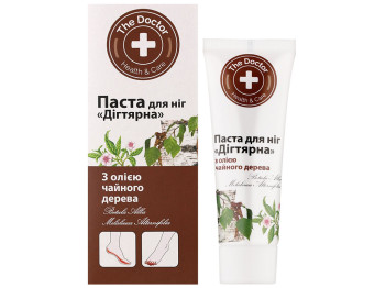 Паста для ног The Doctor Дегтярная, с березовым дегтем и маслом чайного дерева, 75мл