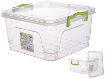 Контейнер Ал-Пластик универсальный квадратный бесцветный 4,9л