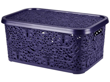 Корзинка R plastic Ажур, 22л, 43,5x31x20,5см, фіолетова, 32210