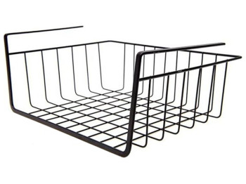 Полка-корзина для хранения Ringel Raum, навесная, 28х25х14см, черная, 6900069373173