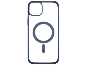 Чохол Color+MagSafe для iPhone 14 Plus Колір 08, Темний Синій