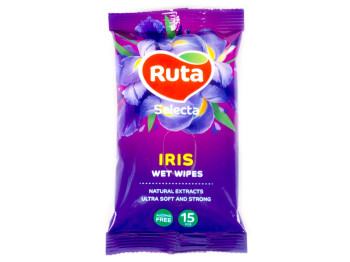 Вологі серветки "Ruta" Selecta Iris 15шт з екстрактом ірису