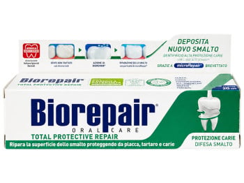 Зубная паста Biorepair Total Protective Repair для защиты и восстановления эмали без фтора, 75 мл