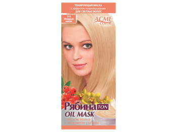 Маска для волосся тонуюча Acme-Color "Горобина TON oil mask" Мокрий пісок тон 111