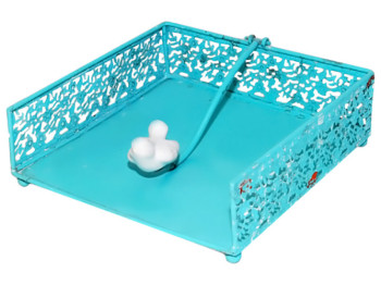 Подставка для салфеток Цветы с эффектом ржавчины, 18см