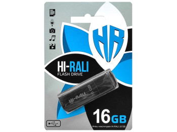 USB флеш-накопичувач Hi-Rali Taga 16gb, Чорний