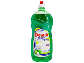 Гель для мытья посуды Domik Expert с ароматом яблока, 1,5л