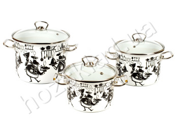 Набір каструль Idilia №1500 "Cook" 3 предмети