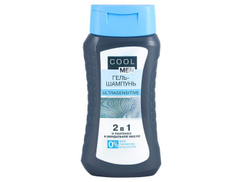 Гель-шампунь для душа Cool Men UltraSensitive 2в1 250мл