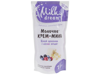 Крем-мило молочне Milky Dream Білий шоколад і лісові ягоди 1л