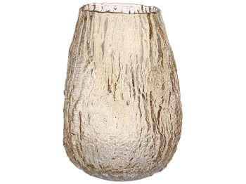 Ваза Амбер 20см, колір - світло-коричневий