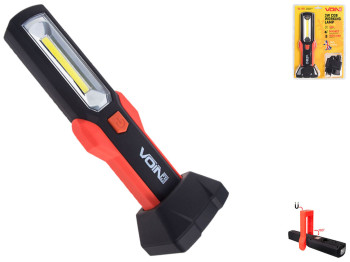 Переносна лампа Voin, 12V, 220V, 3W-COB+2 LED-НР, АКБ, магніт (VL-191)