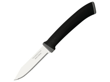 Нож Tramontina felice, микрозубчатая кромка, 7.8 см, для овощей, цвет чёрный