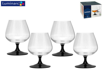 Набір келихів Luminarc Domino для коньяку 410мл (ціна за набір 4 шт) 14583