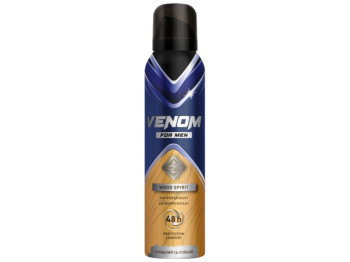Дезодорант-антиперспірант Venom For Men Wood Spirit, до 48 годин, аромат деревний з мускусом, 150м
