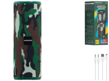 Колонка Borofone BR1 Колір Камуфляж Зелений