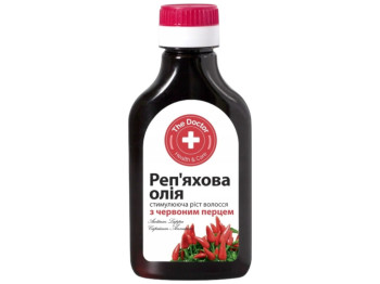 Реп'яхова олія "Домашній доктор" з червоним перцем стимулює ріст волосся 100мл