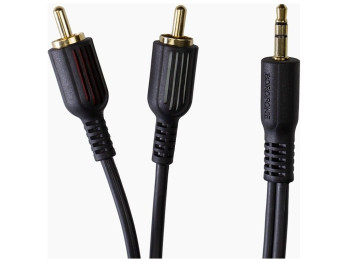 Аудио Кабель BL11 3.5mm to double RCA 1,5M Цвет Чёрный