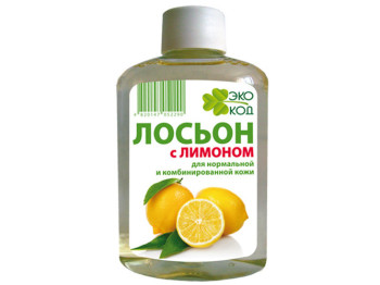 Лосьйон косметичний "ЕкоКод з Лимоном" (для нормальної та комбінованої шкіри) в флаконі 100мл