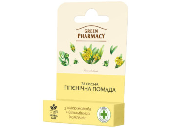 Гигиеническая помада Зеленая аптека защитная с маслом жожоба 3,6 г