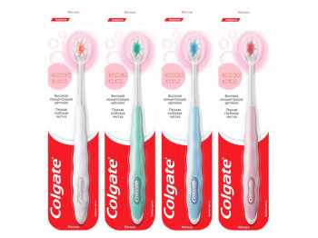 Зубная щётка Colgate Cushion Clean, мягкая, тонкая головка (цена за 1шт)
