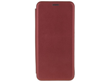 Чехол-книжка кожа для Xiaomi Poco X3/Poco X3 Pro Цвет Бордовый