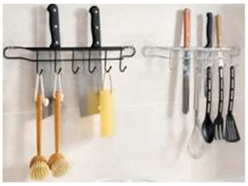 Вешалка настенная универсальная 6 крючков 45x6см