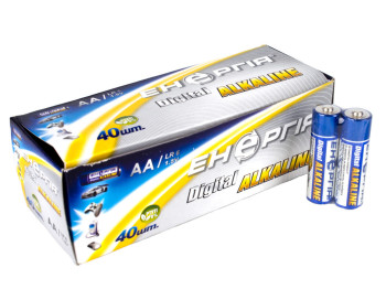 Батарейка алкалінова Енергiя, 1.5V, AA, LR6 (ціна за спайку 2шт)
