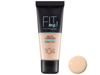 Тональный крем матирующий Maybelline New York "Fit me Matte+poreless normal to oily" тон 104 30мл