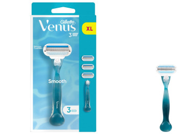 Бритва Gillette Venus Smooth с 3 сменными картриджами