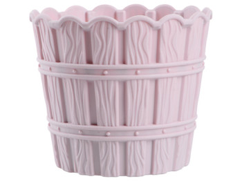 Горщик для квітів Violet House Bamboo Pink, із дренажем, 600мл, 8690071221910