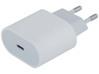 Мережевий зарядний пристрій Apple репліка PD 18W 3.0A Колір Білий