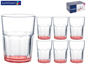 Стаканы Luminarc TUFF RED высокие 400мл (цена за набор 6шт) 57634