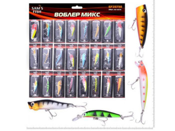 Воблер микс Sams fish 7см (цена за 1шт)