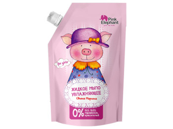 Рідке мило зволожуюче Pink Elephant Свинка Маринка дитяче дойпак 500мл