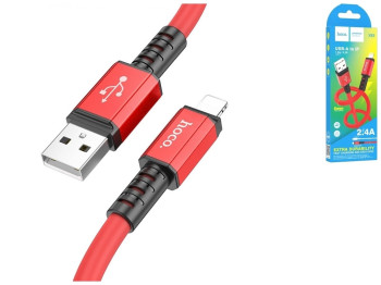 Кабель USB Hoco X85 Lightning, Красный