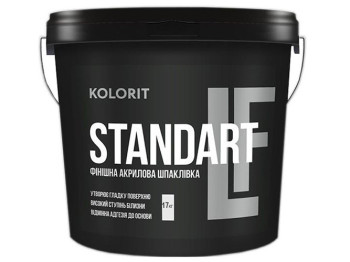 Шпаклевка финишная акриловая Kolorit Standart LF 17кг