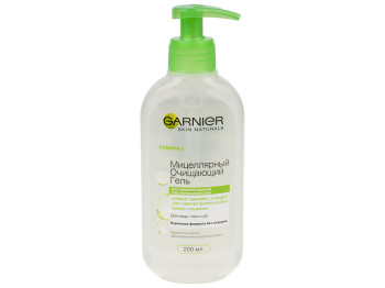 Міцелярний очищуючий гель Garnier Skin Naturals для комбінованої чутливої шкіри 3 в 1 200мл