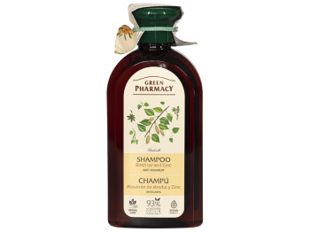 Шампунь против перхоти Зелена Аптека с березовым дегтем и цинком, 350мл