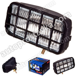 Фары доп. DLAA 7050 W/H3-12V-55W/196x82mm/решетка
