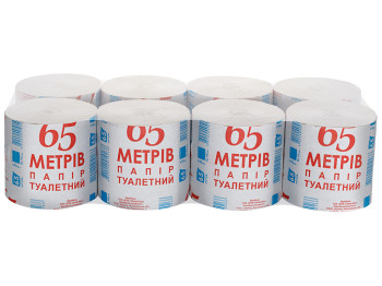 Папір туалетний PRO service Optimum 65м, макулатурний, 1 шар (ціна за 1 рулон)