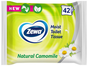 Вологий туалетний папір Zewa Natural Camomile, 42шт