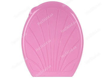 Сиденье для унитаза пластиковая Ромашка (цвет - розовый) Efe plastics