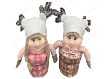 Банка новогодняя для подарков Elf, 9x24см