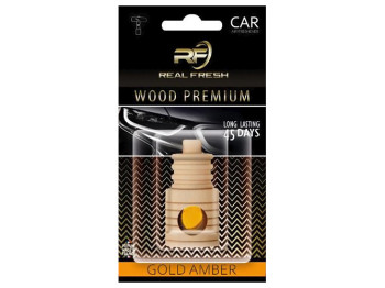 Освежитель воздуха жидкий Real Fresh Wood Premium, Gold Amber, 5мл