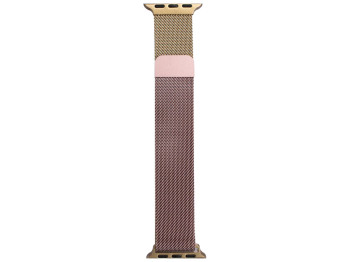 Ремешок для Apple Watch Milanese loop 42/44/45/49 mm Gradient Цвет Розово-Золотой