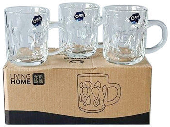 Набір чашок скляних, 240мл (ціна за набір 6шт)