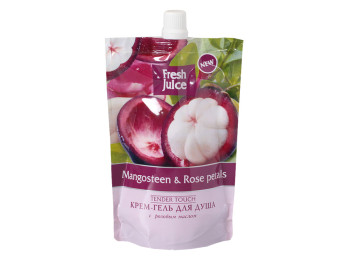 Крем-гель для душу Fresh Juice дой-пак "Mangosteen&Rose petals" мангостін і рожеві пелюстки 170мл
